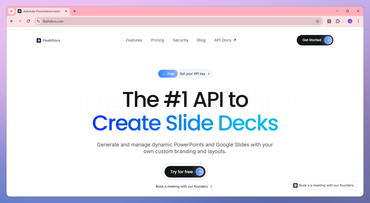 FlashDocs API screenshot #1