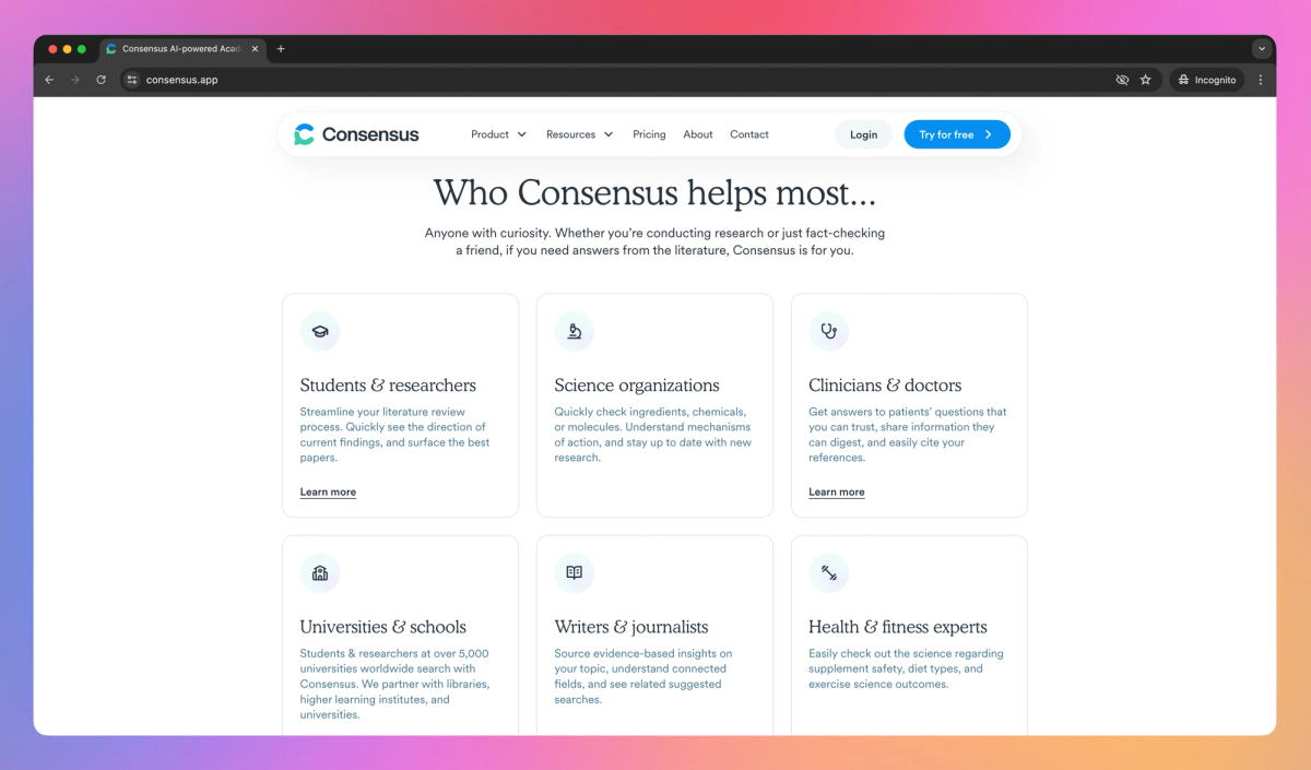 Consensus screenshot #2