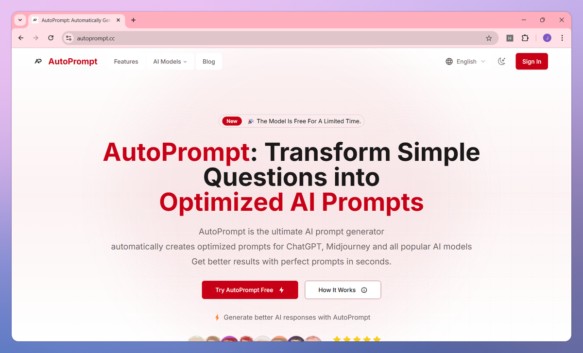 AutoPrompt screenshot #1