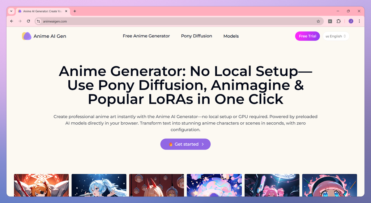 Anime AI Generator screenshot #1