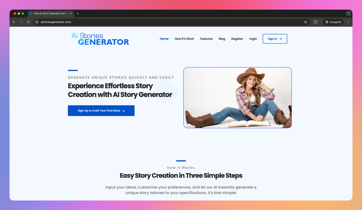 AI Stories Generator screenshot #1