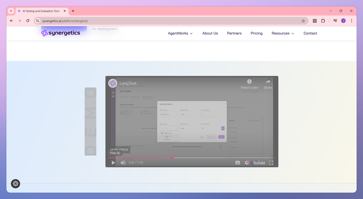 LangTest screenshot #3