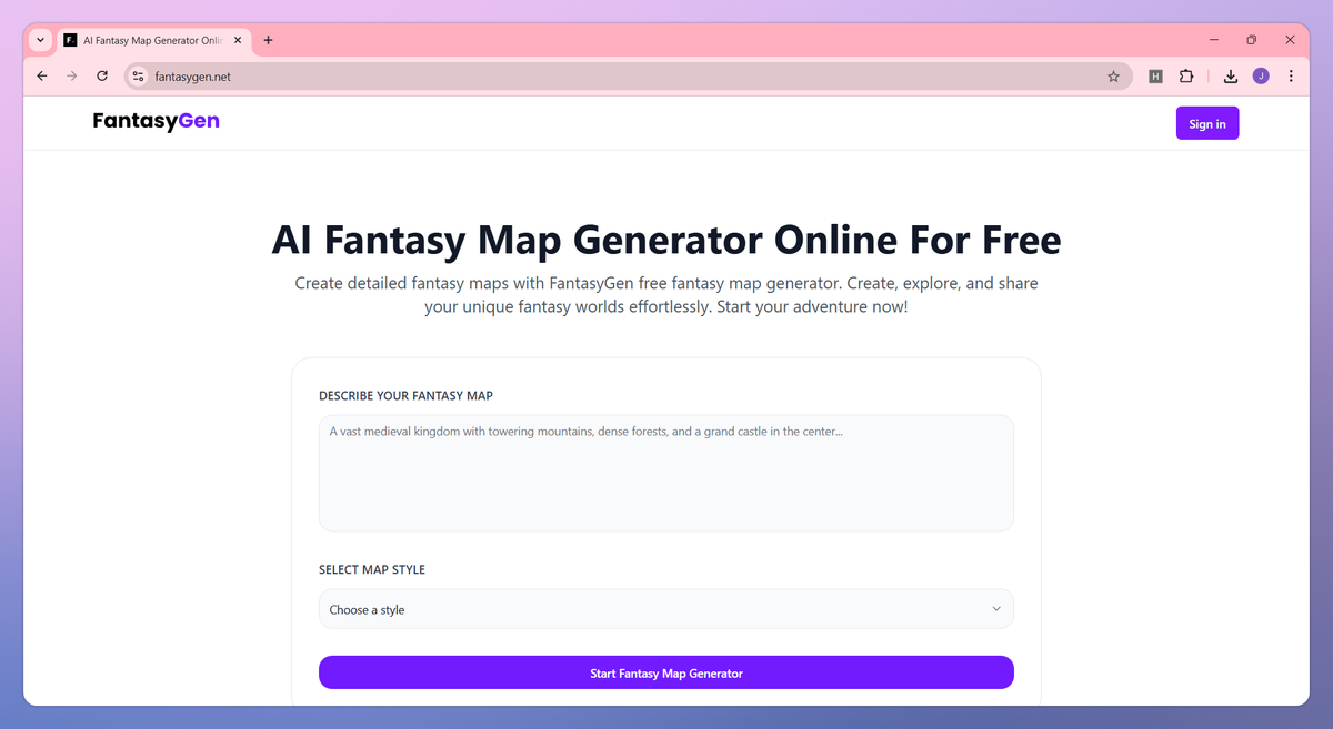 FantasyGen screenshot #1
