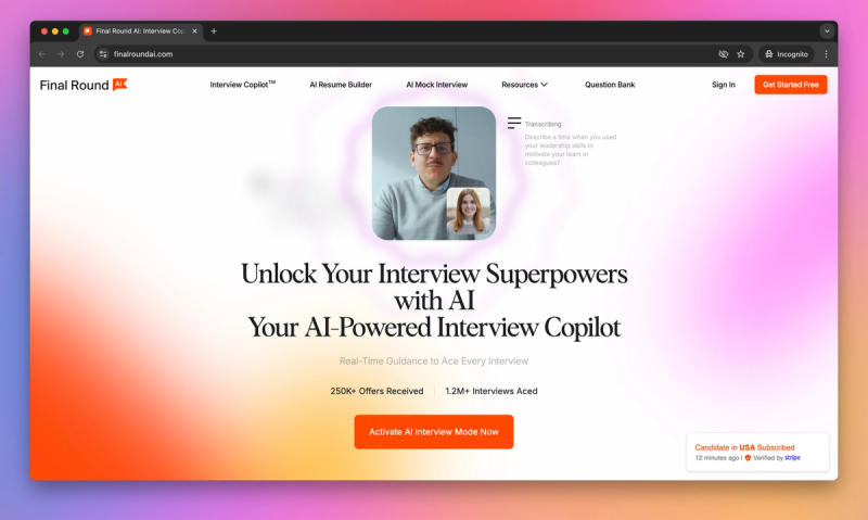Final Round AI product screenshot