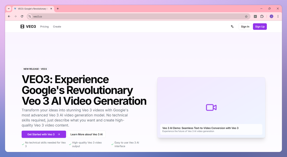 VEO3 screenshot #1