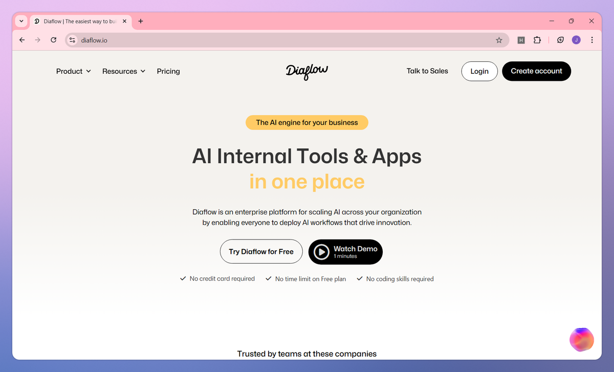 Diaflow screenshot #1