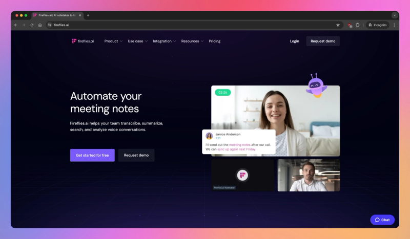 Fireflies AI product screenshot