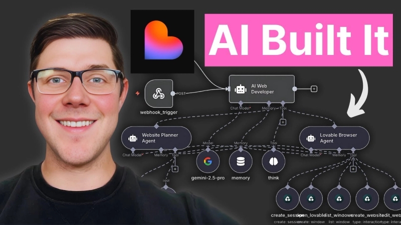I Used Lovable + n8n to Build an AI Web Developer Agent (free template)