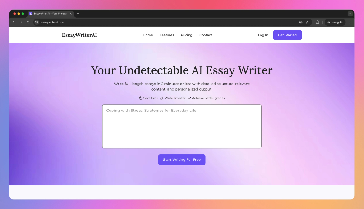 EssayWriterAI screenshot #1