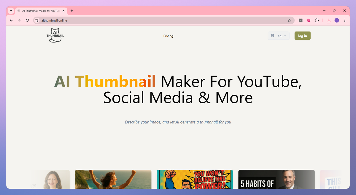 AI ThumbnailMaker screenshot #1