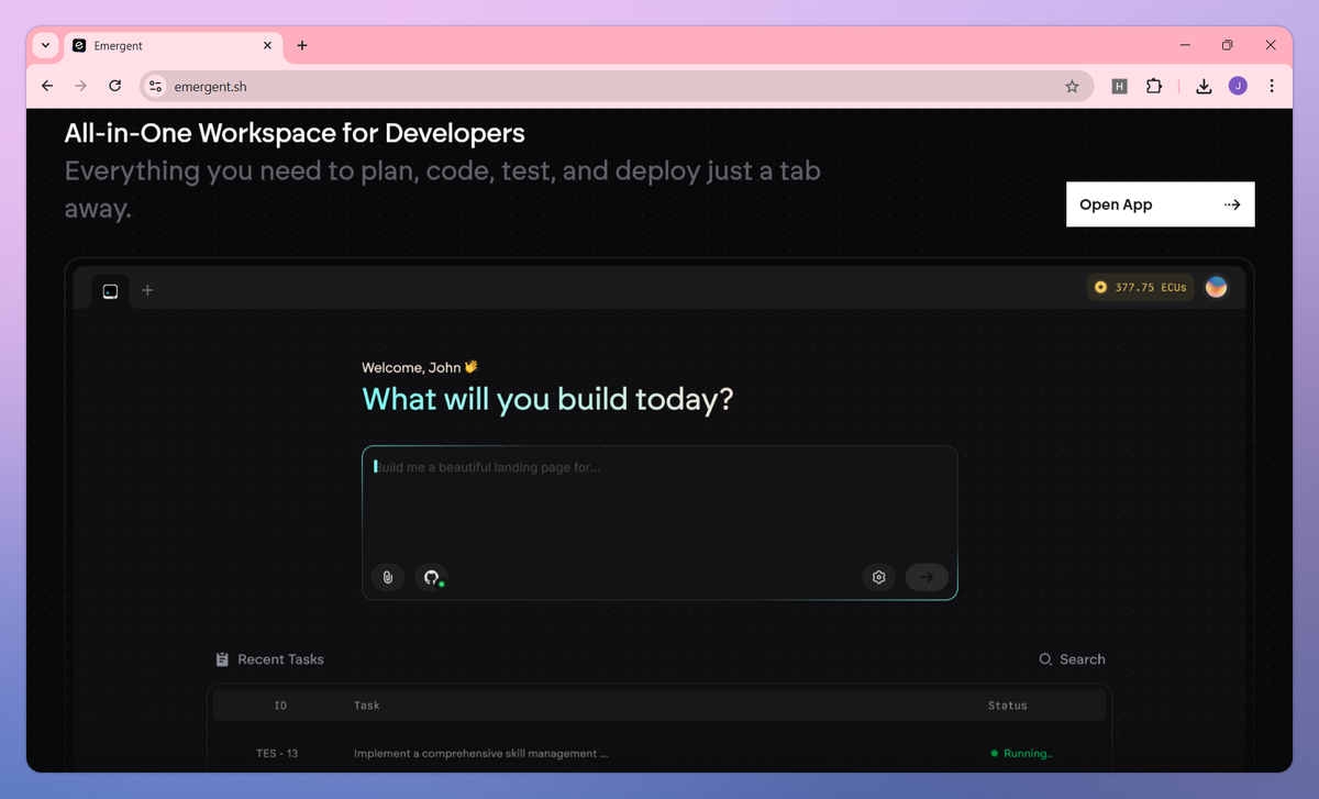Emergent screenshot #2