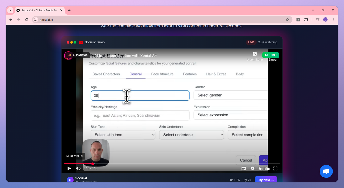 Socialaf.ai screenshot #3