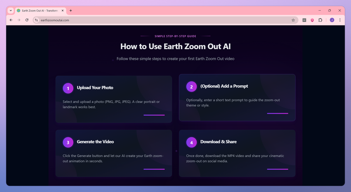 Earth Zoom Out AI screenshot #3