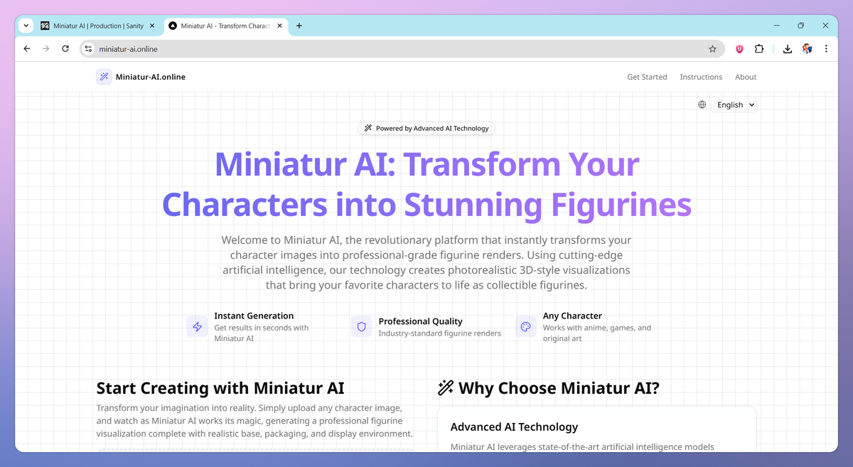 Miniatur AI screenshot #1