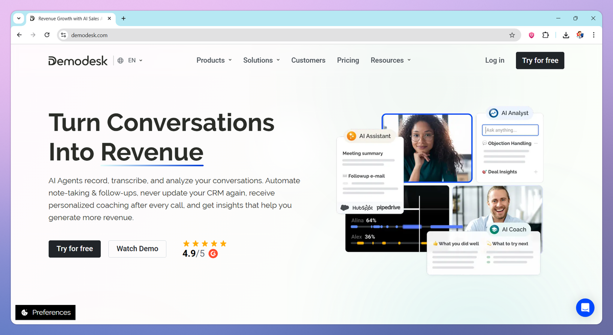 Demodesk screenshot #1