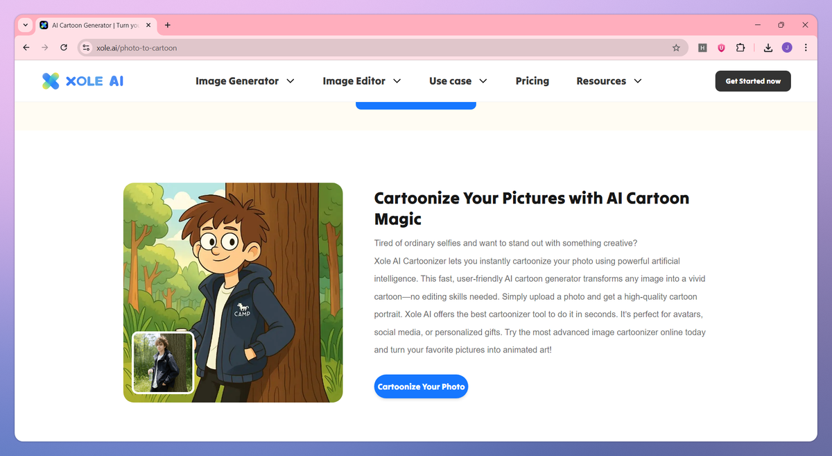 Xole AI Cartoon Generator screenshot #2