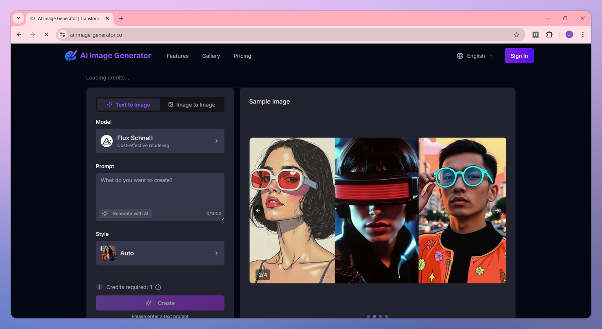AI Image Generator screenshot #1