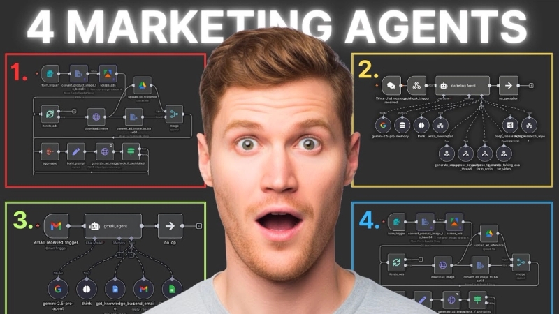 These 4 n8n Marketing Agents That Drive Thousands in Revenue