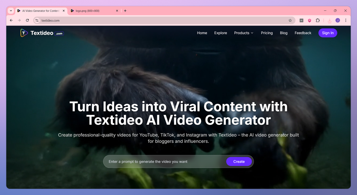 Textideo screenshot #1