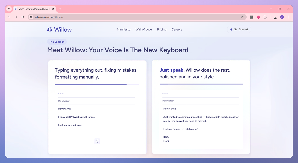 Willow Voice screenshot #2