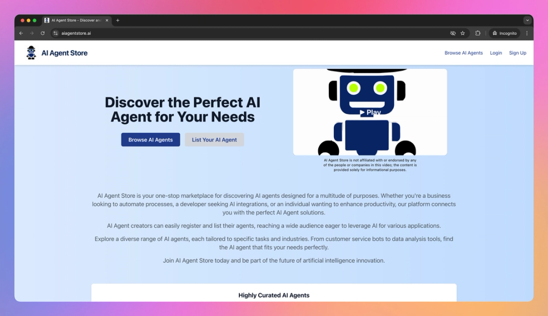 Agent Store AI Agent Store Features, Pricing, and Alternatives | AI Tools