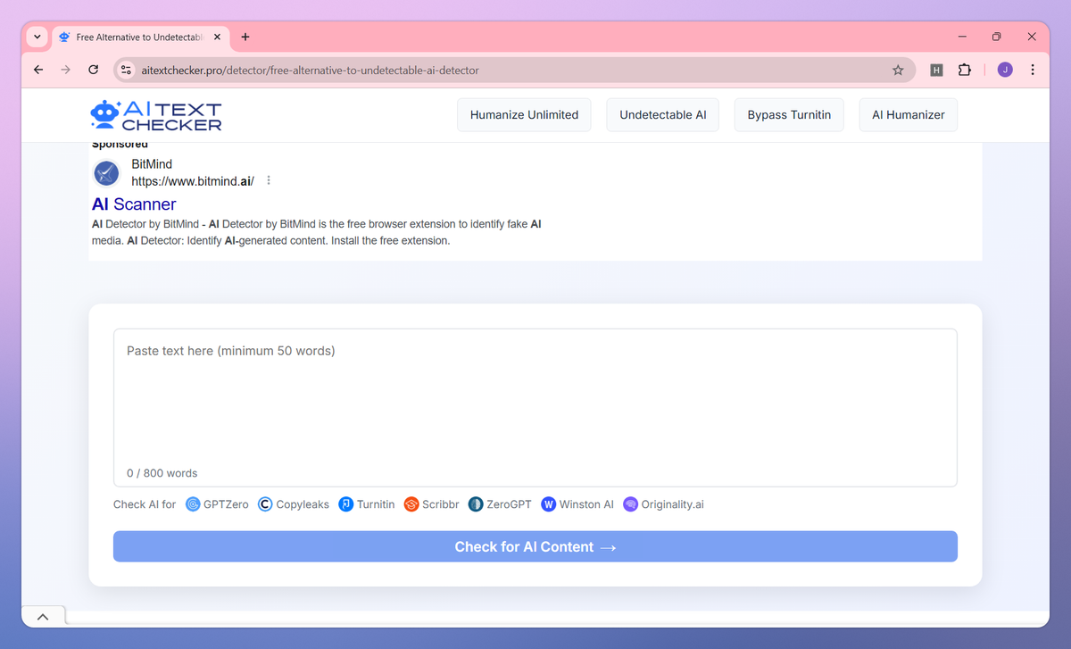 AI Text Checker screenshot #2