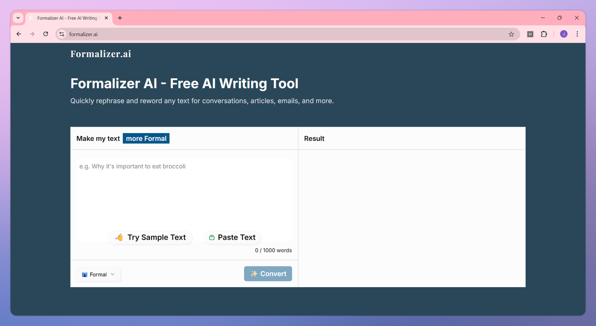 Formalizer AI screenshot #1