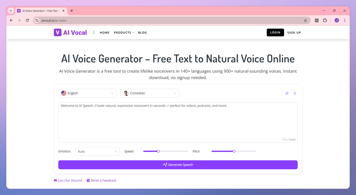 AI Voice Generator screenshot #1