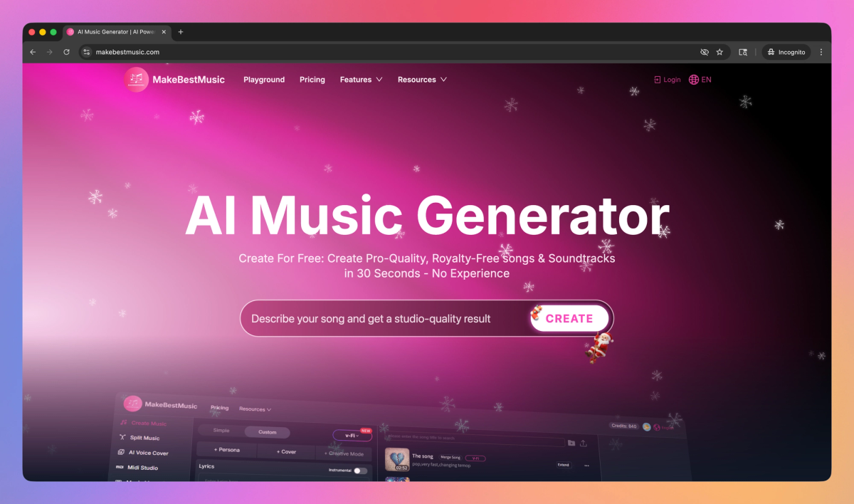 AI Music Generator screenshot #1