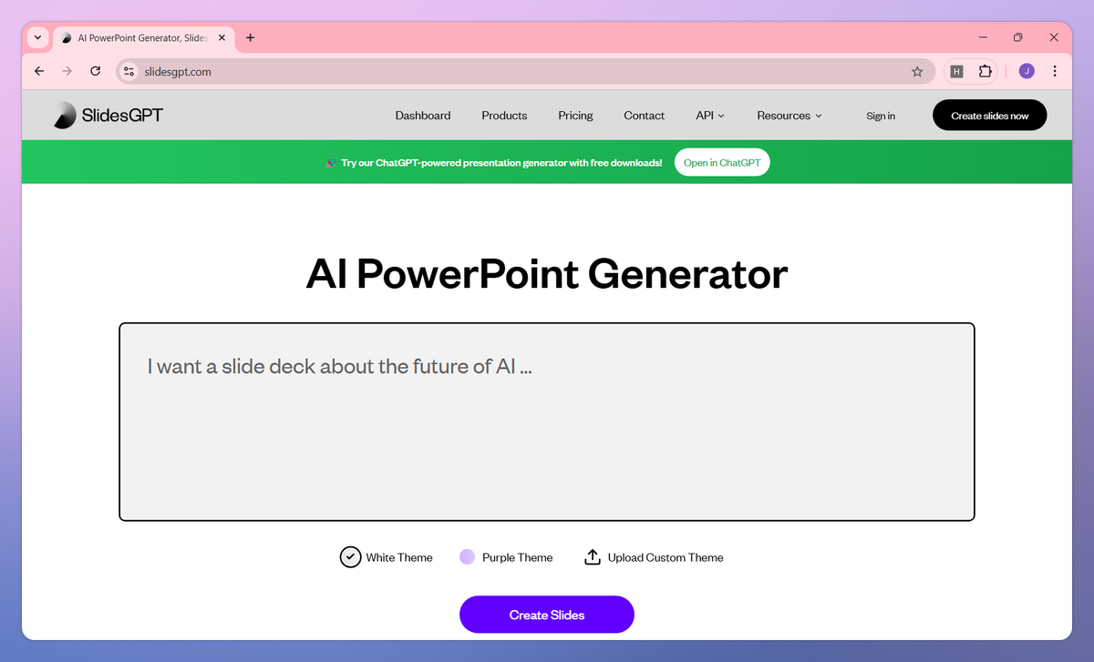 SlidesGPT screenshot #1