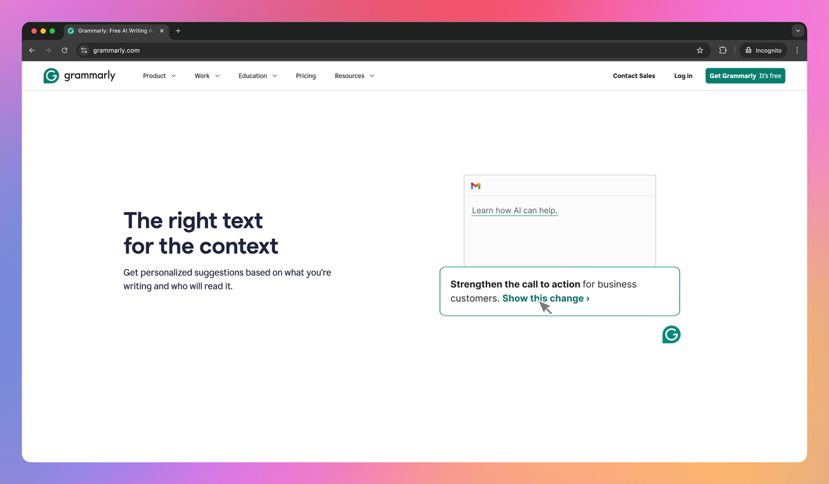 Grammarly screenshot #2