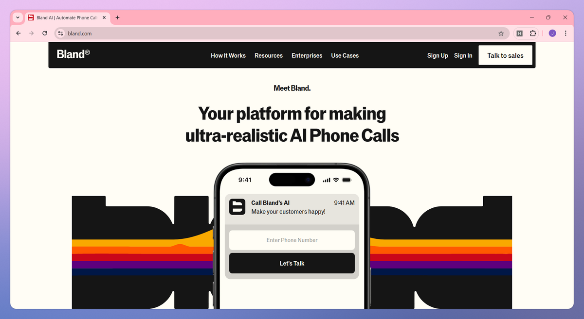 Bland AI screenshot #1