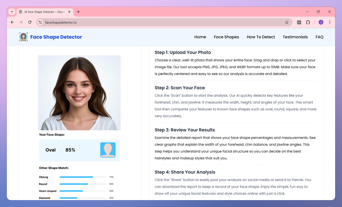 Face Shape Detector screenshot #2