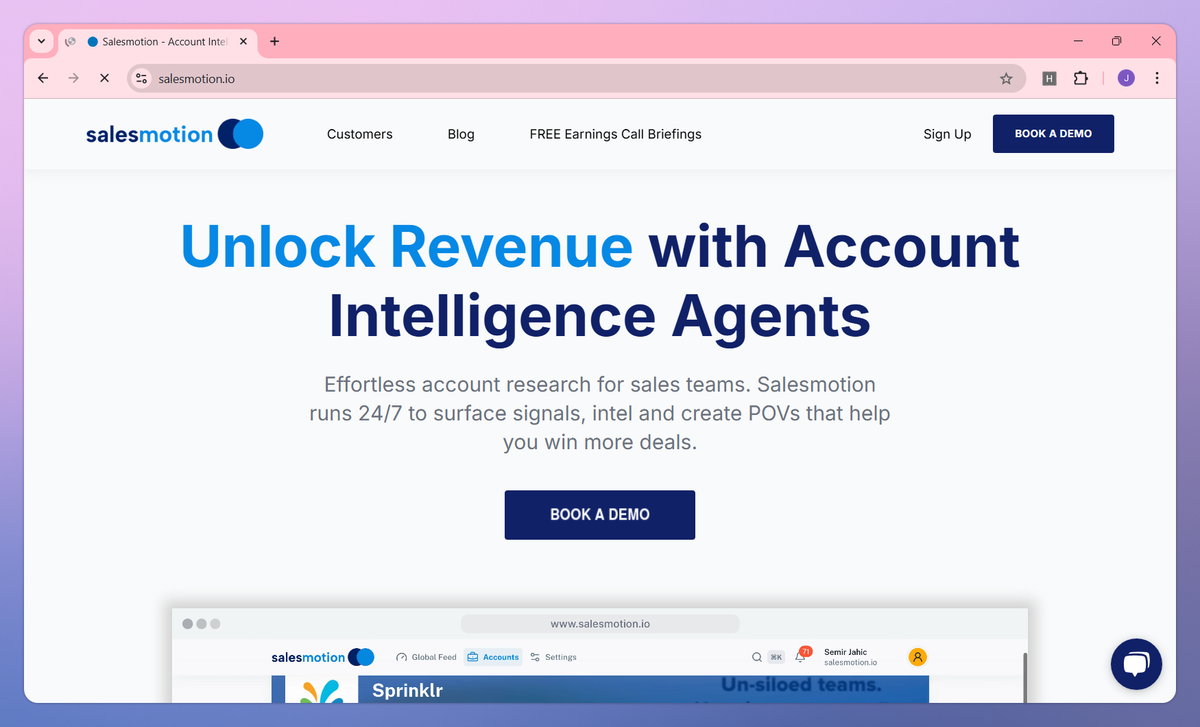 Salesmotion screenshot #1