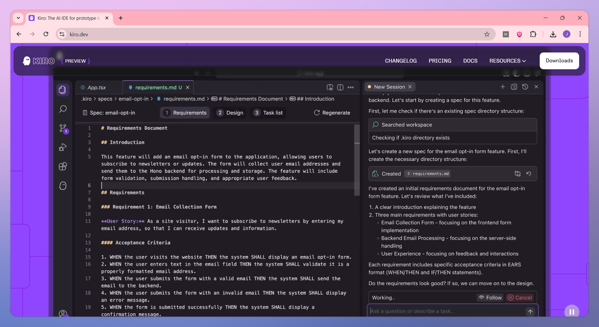 Kiro screenshot #2