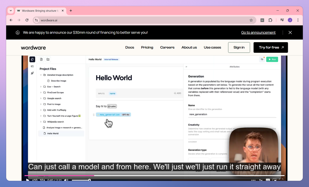 Wordware screenshot #3