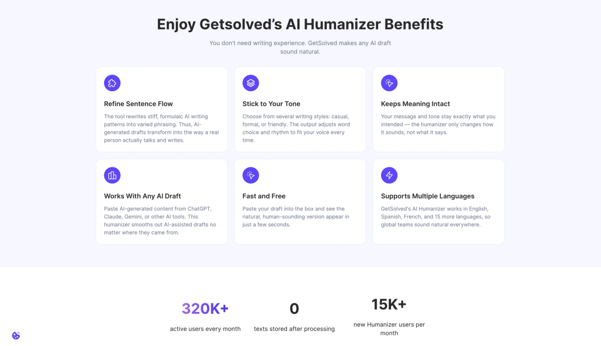 GetSolved AI Humanizer screenshot #2