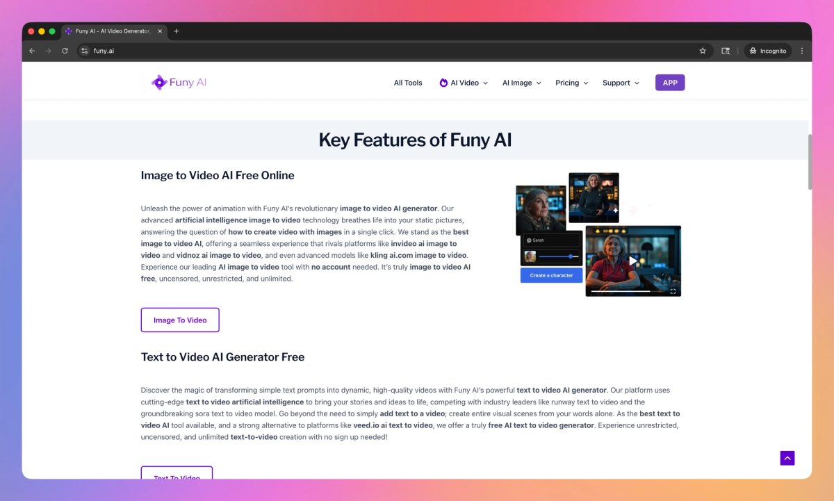 Funy AI screenshot #2