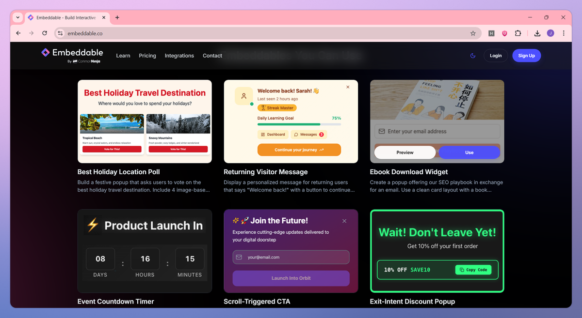 Embeddable screenshot #2