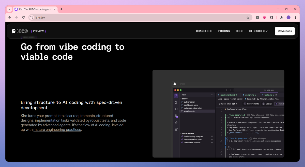 Kiro screenshot #3