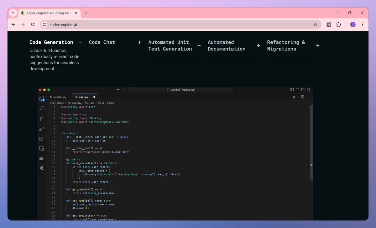CodeComplete screenshot #3