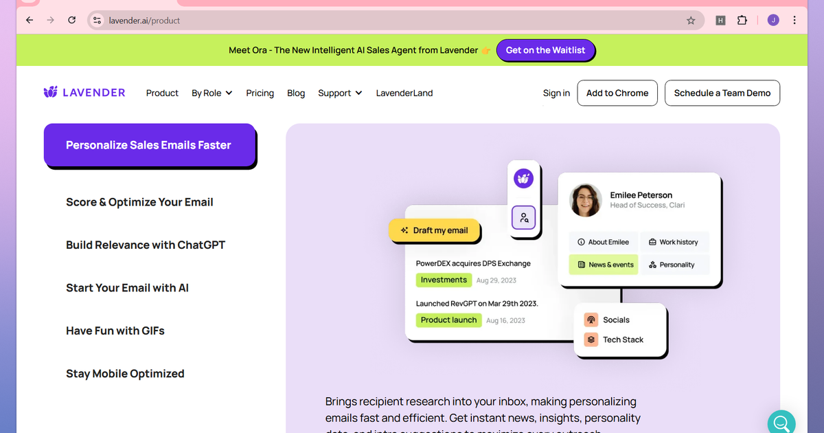 Lavender Features, Pricing, and Alternatives | AI Tools