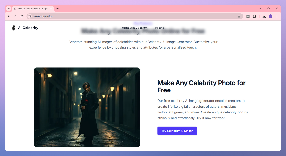 Celebrity AI Image Generator screenshot #2