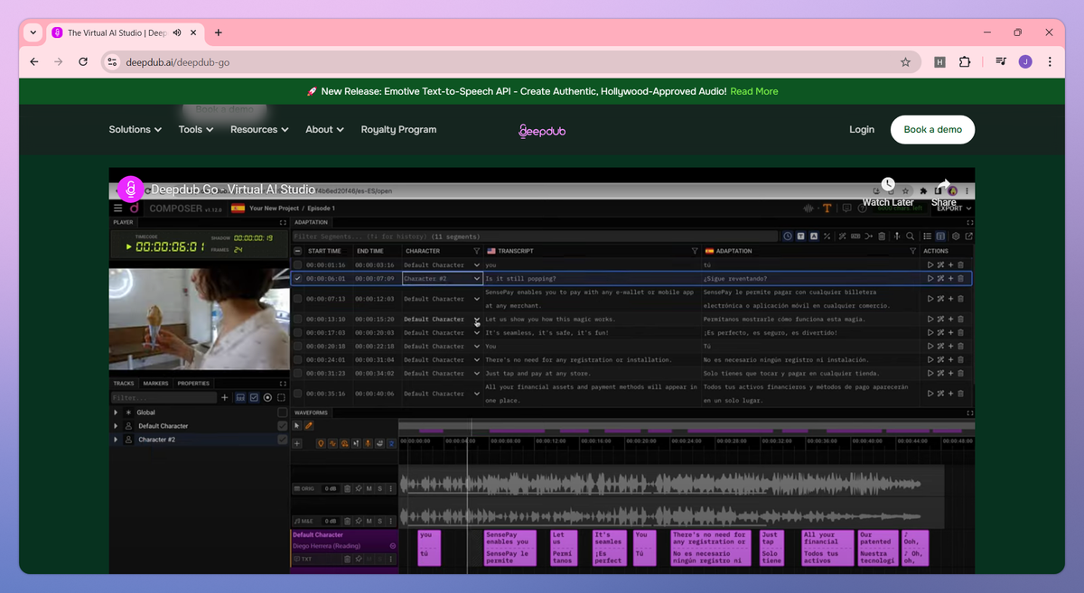 Deepdub GO screenshot #2