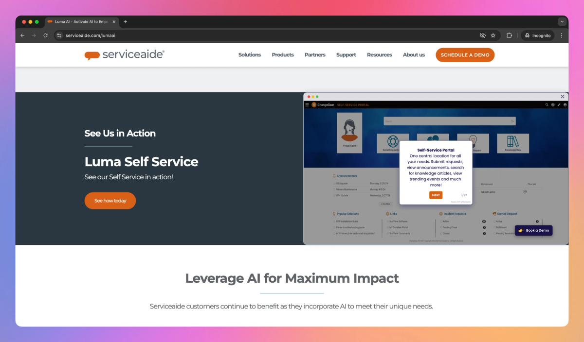 Serviceaide screenshot #3