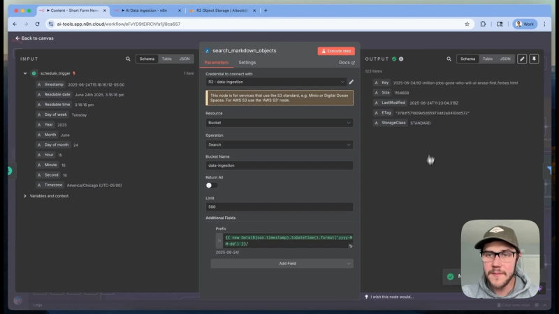 Querying s3 bucket for news stories