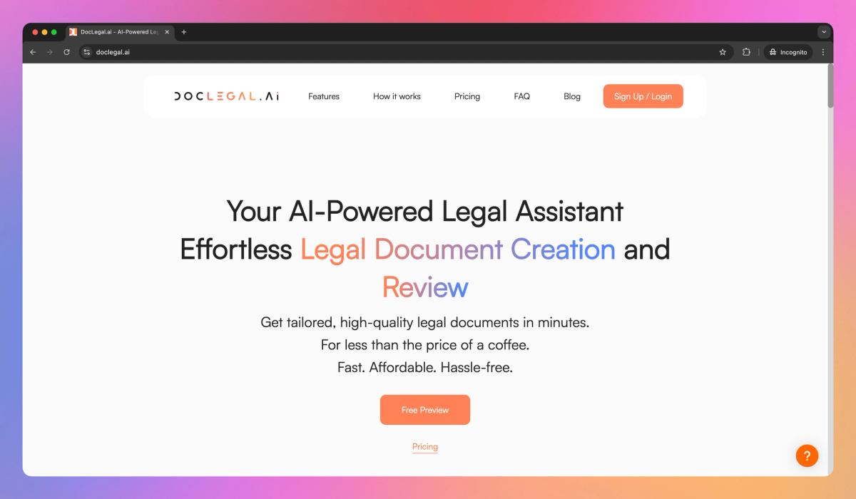 DocLegal.ai screenshot #1