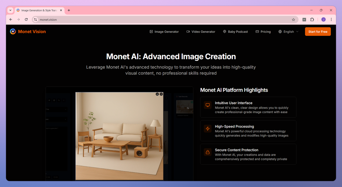 Monet AI screenshot #1