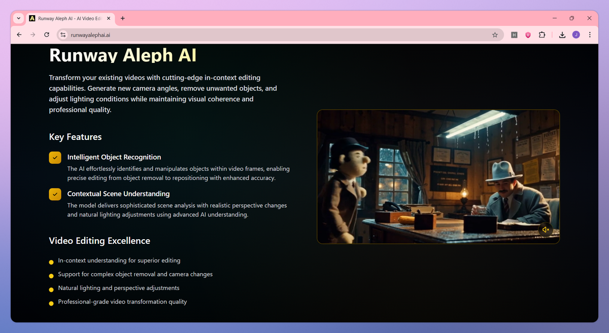 Runway Aleph AI screenshot #3