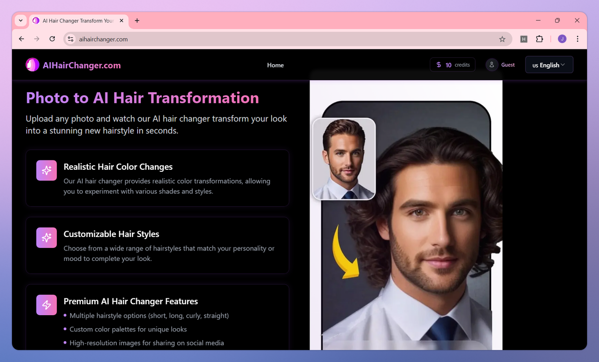 AI Hair Changer screenshot #3